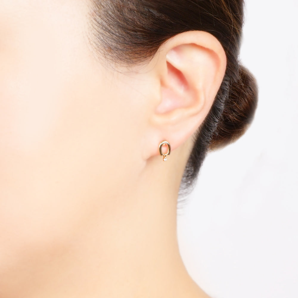 【NEW】メタルシリーズ メタル×ビジュー セラミックポストピアス