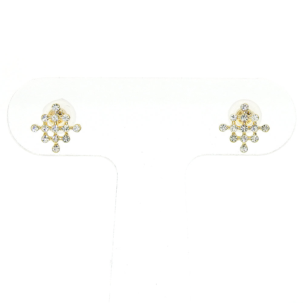 【NEW】ビジューシリーズ  スクエア セラミックポストピアス