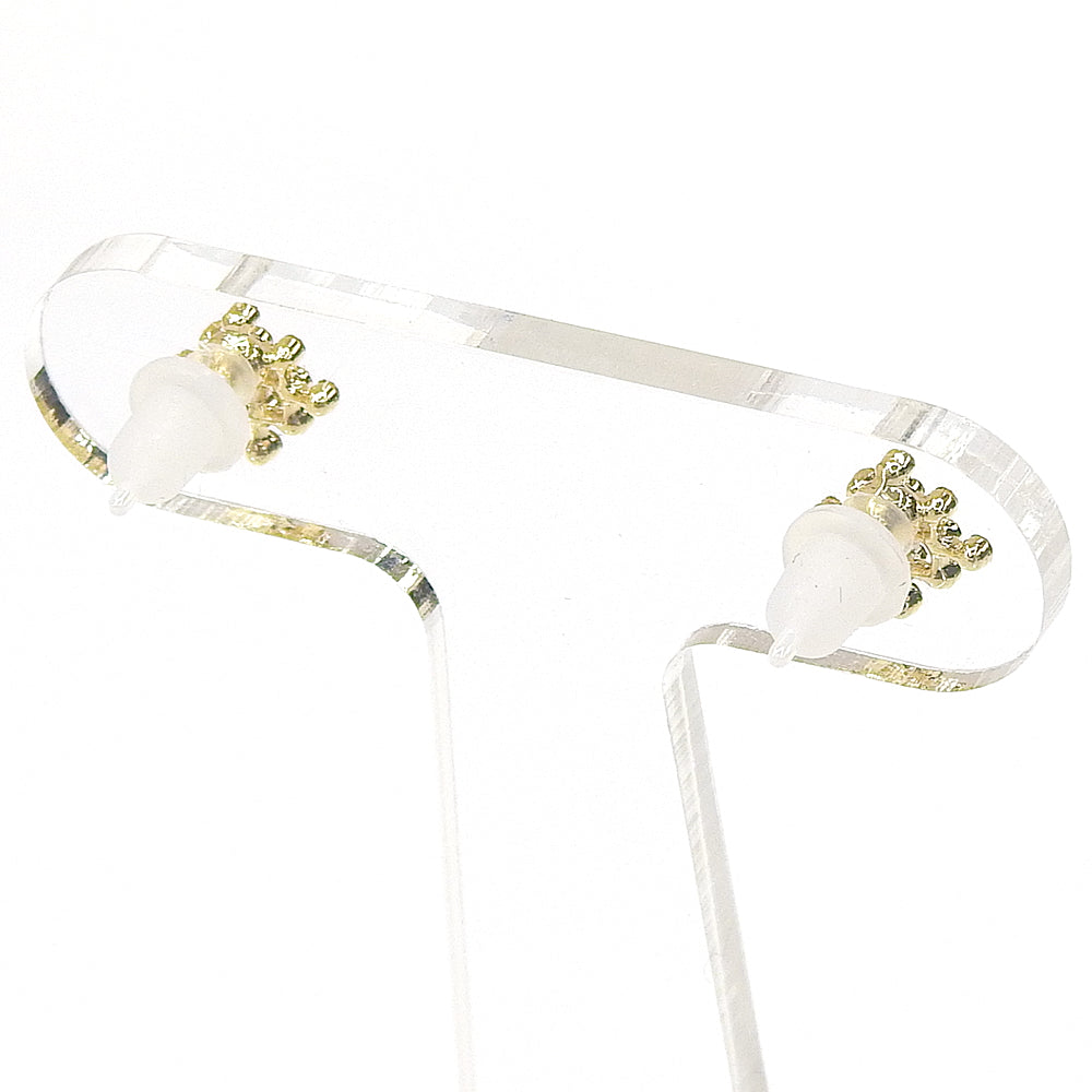 【NEW】ビジューシリーズ  スクエア セラミックポストピアス