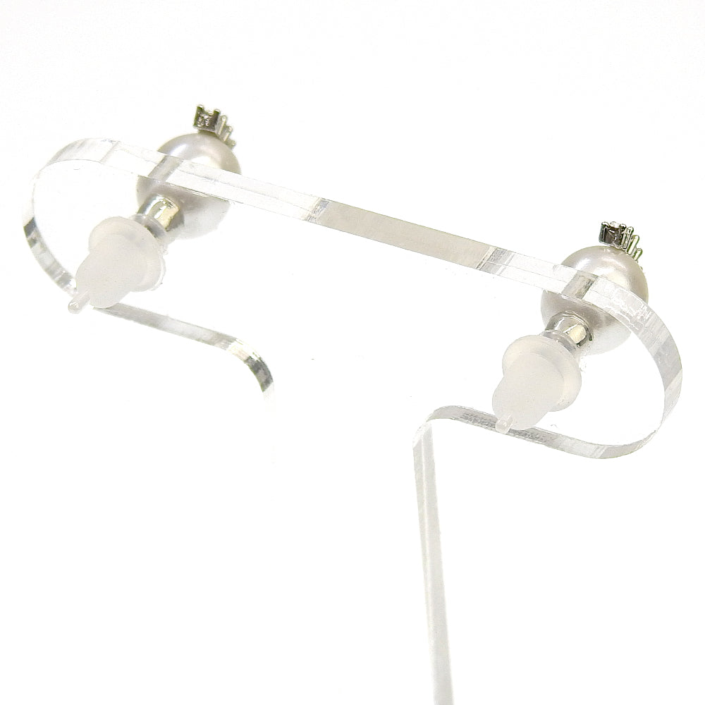 【NEW】【 金属アレルギー対応 】 ストーン×カラーパール セラミックポストピアス