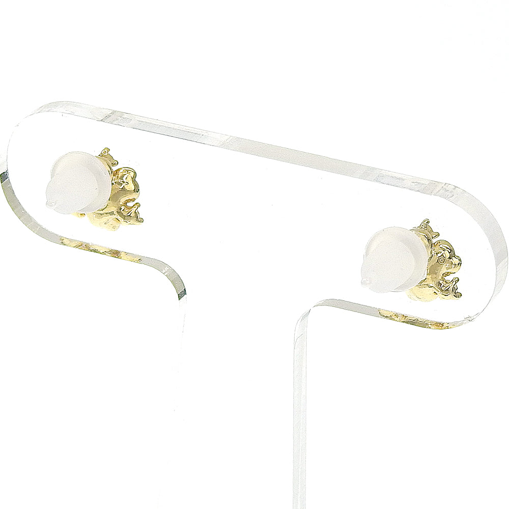 【NEW】【 金属アレルギー対応 】カラーガラス フラワーモチーフ セラミックポストピアス