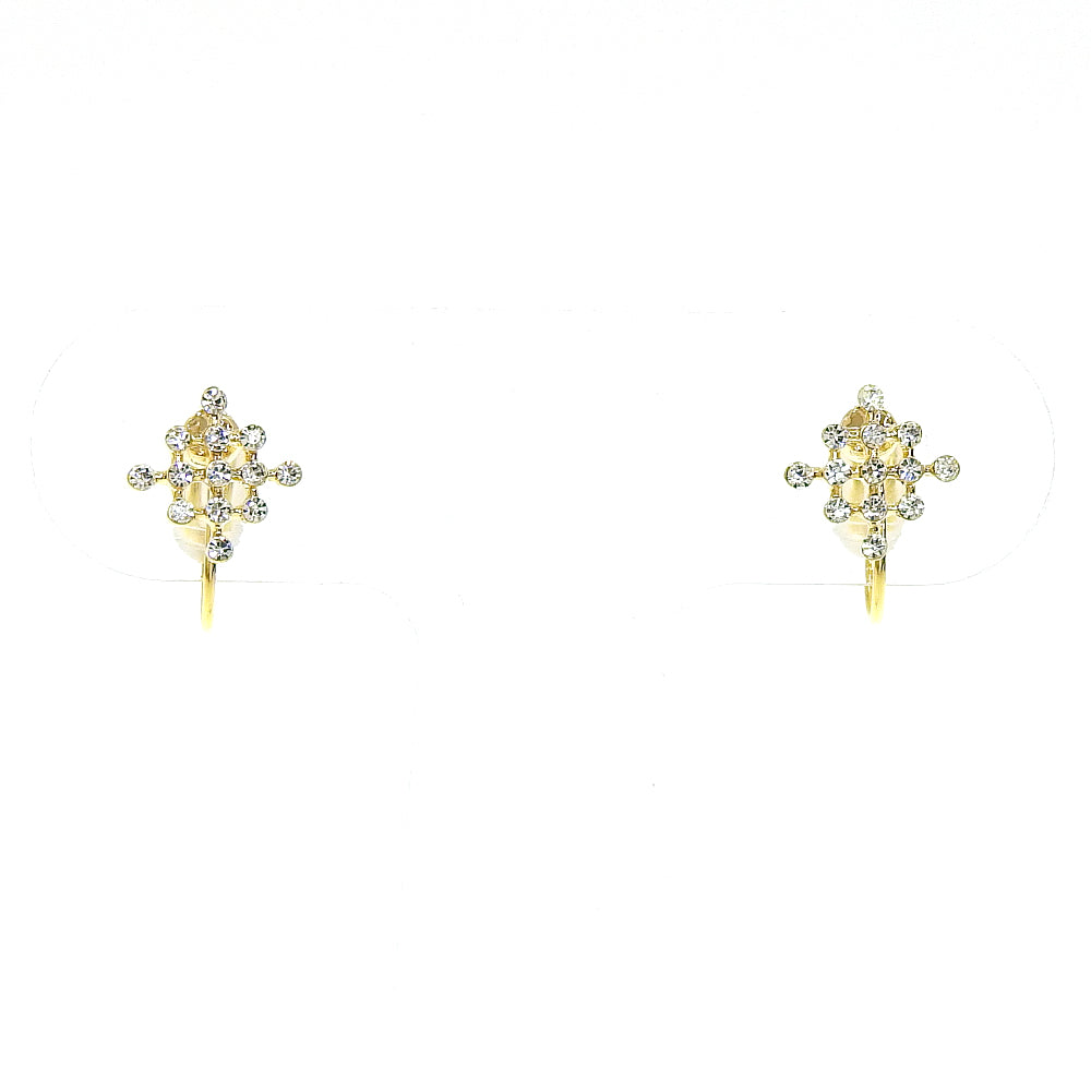 【NEW】ビジューシリーズ スクエア ノンホールピアス