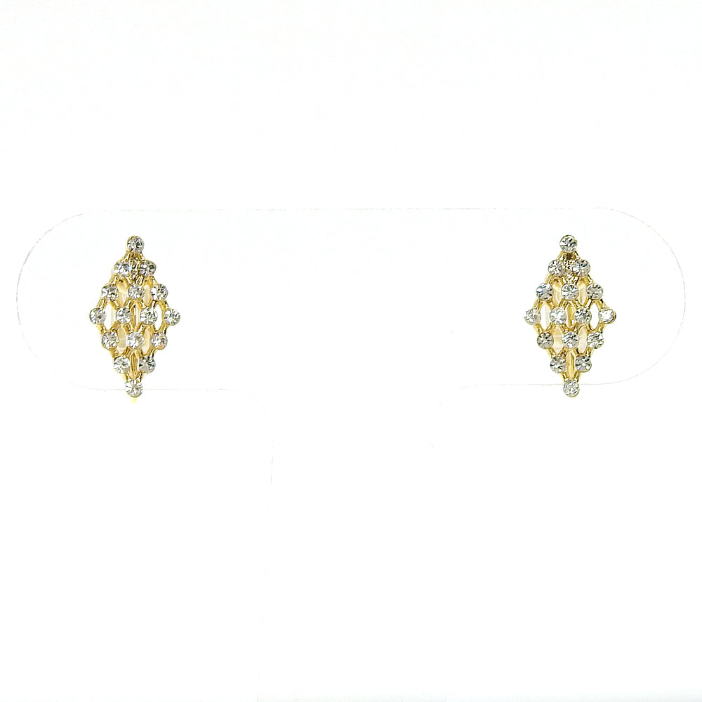 【NEW】ビジューシリーズ  ダイヤ ノンホールピアス