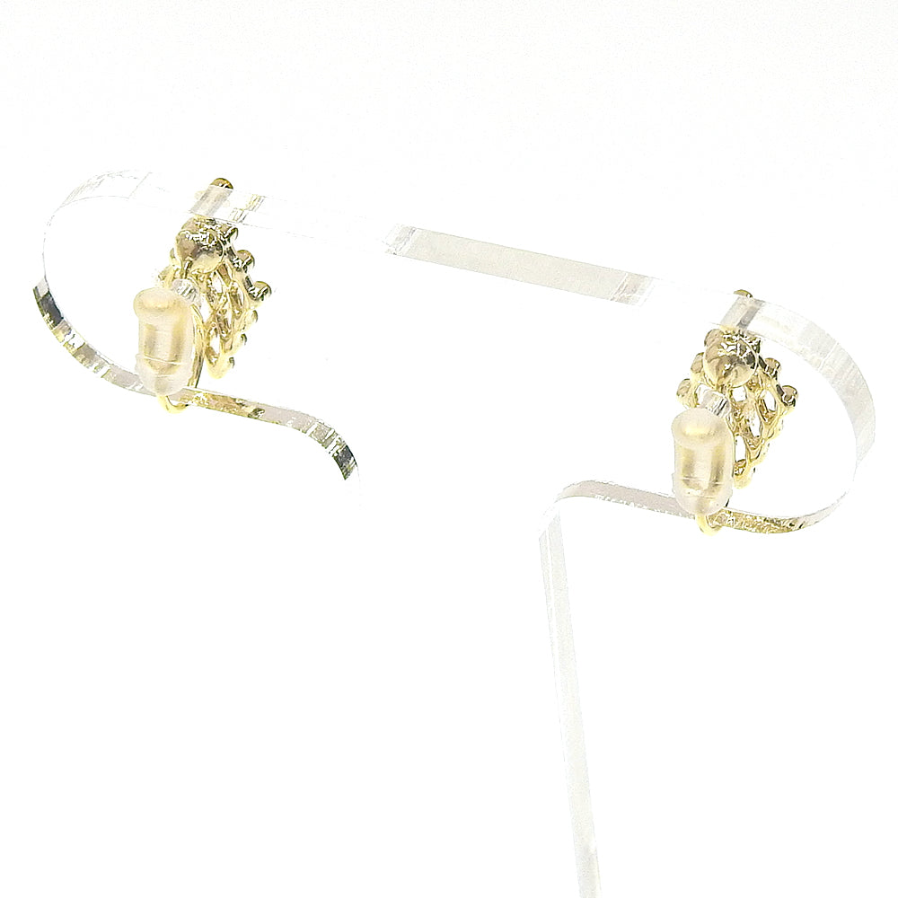 【NEW】ビジューシリーズ  ダイヤ ノンホールピアス