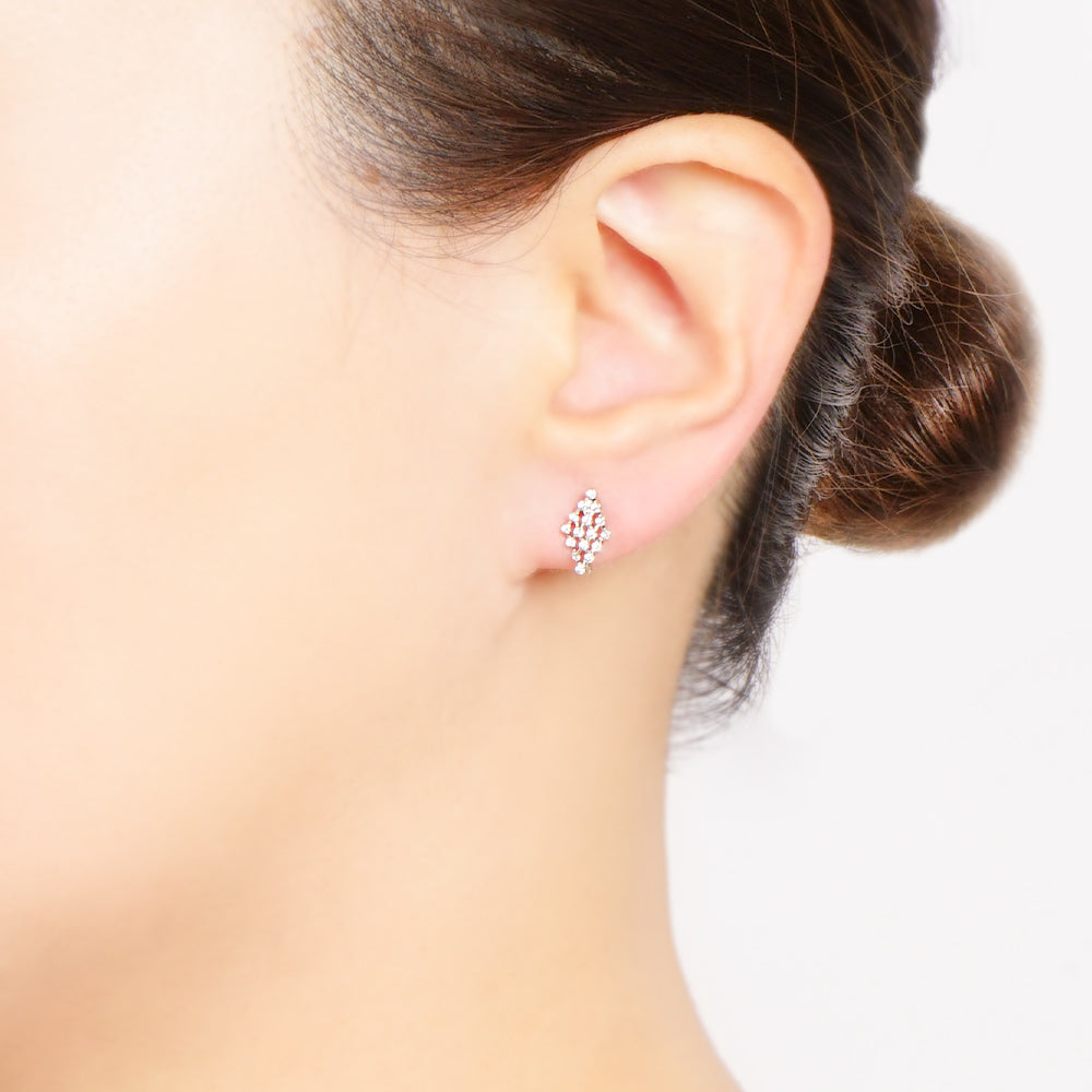 【NEW】ビジューシリーズ  ダイヤ ノンホールピアス