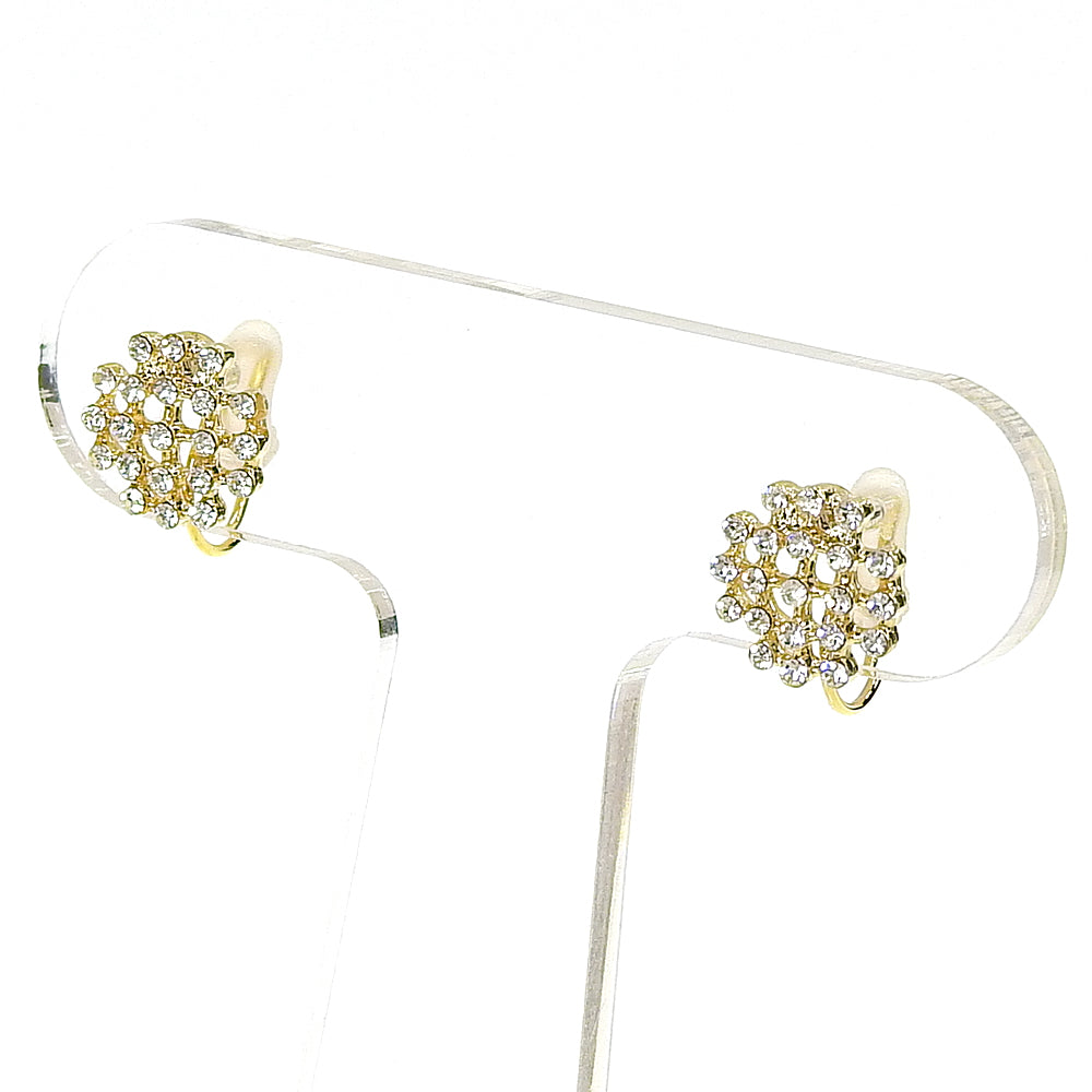 【NEW】ビジューシリーズ  ラウンド ノンホールピアス