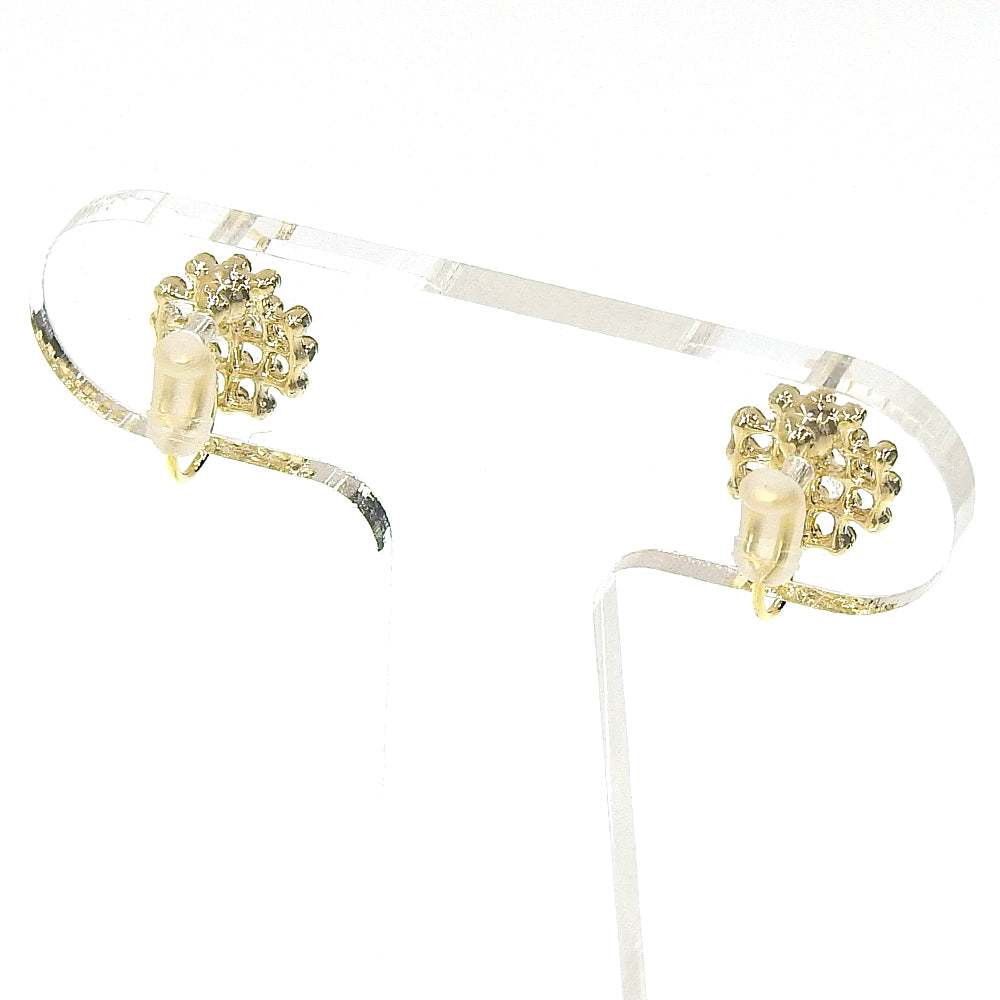 【NEW】ビジューシリーズ  ラウンド ノンホールピアス