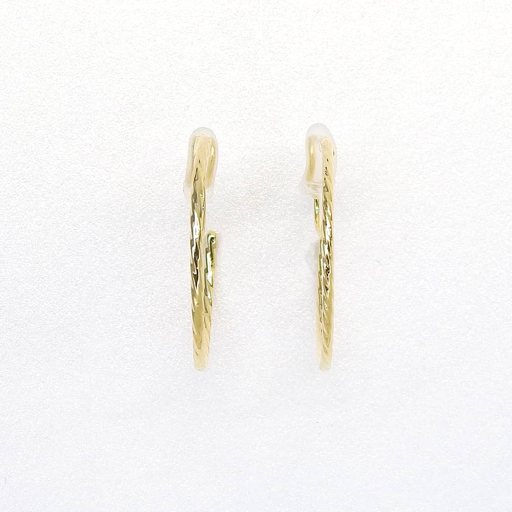 【NEW】メタルフープ ノンホールピアス