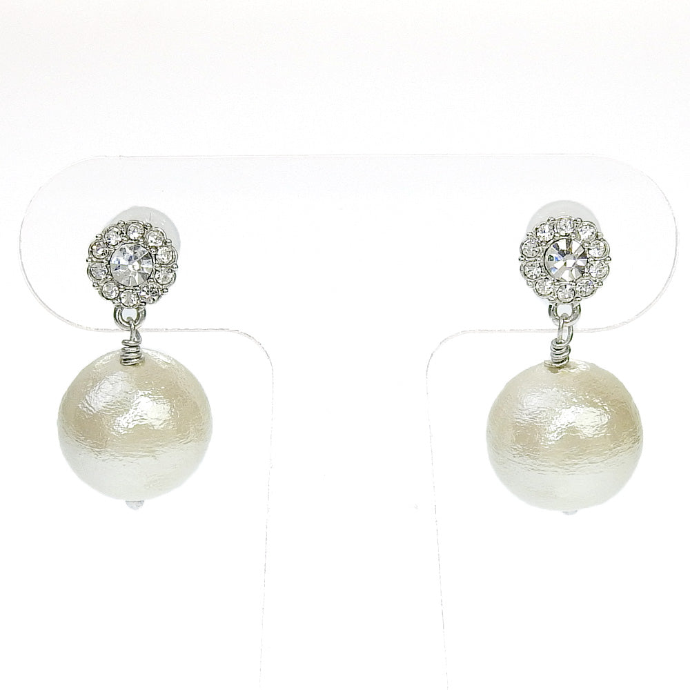 【NEW Color】コットンパール セラミックポストピアス