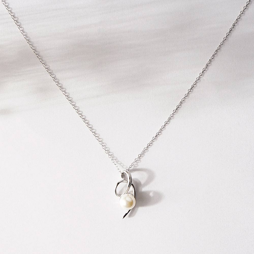 【NEW】ステンレス 合成シェルパール ネックレス