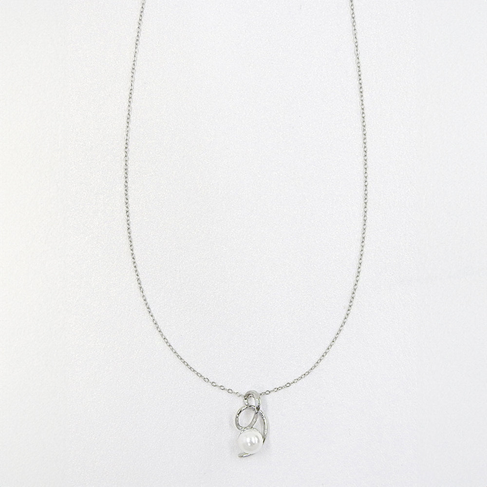 【NEW】ステンレス 合成シェルパール ネックレス