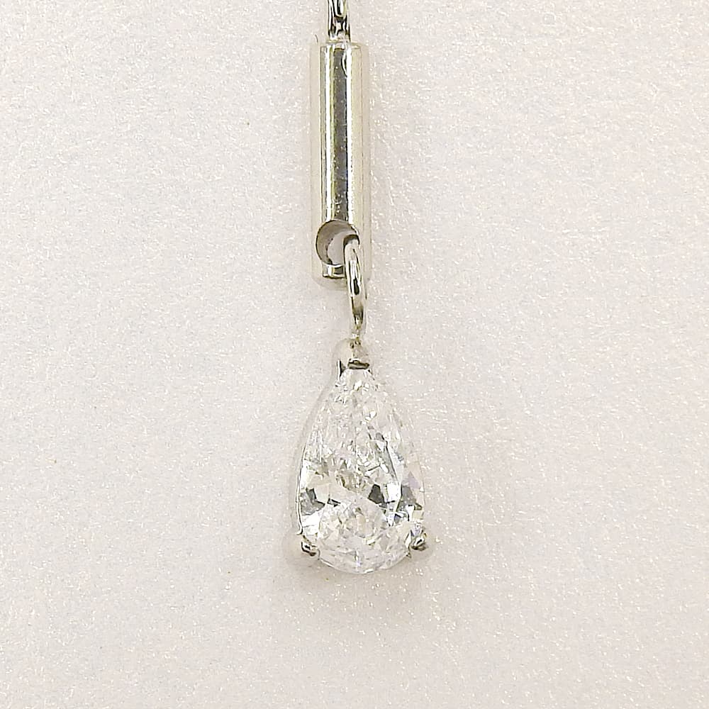 【NEW】【 金属アレルギー対応 】ステンレス ティアドロップ&3粒シェルパール Y字ネックレス