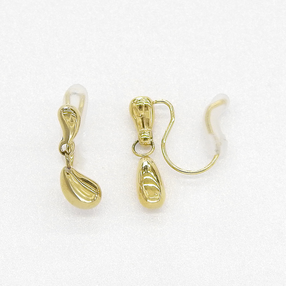 【NEW】【 金属アレルギー対応 】ダブルドロップ ステンレスノンホールピアス