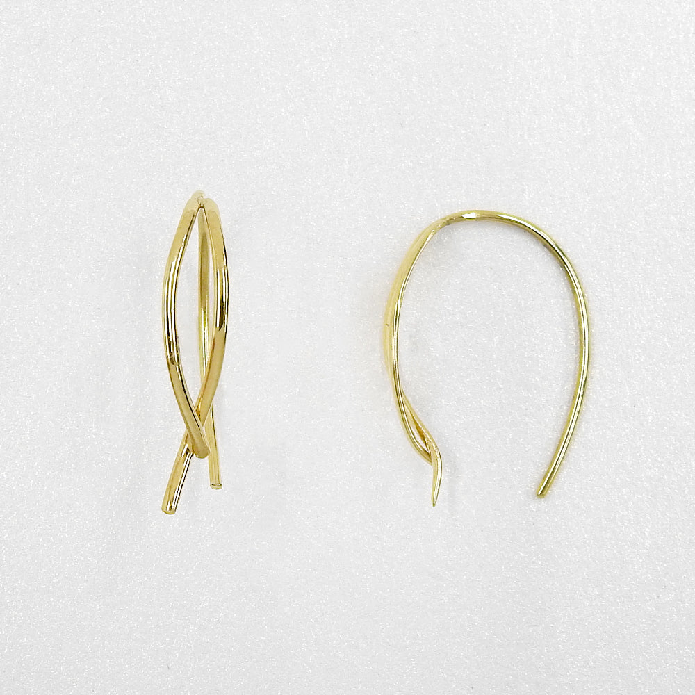 【NEW】【 金属アレルギー対応 】ステンレス ニュアンスデザイン フックピアス