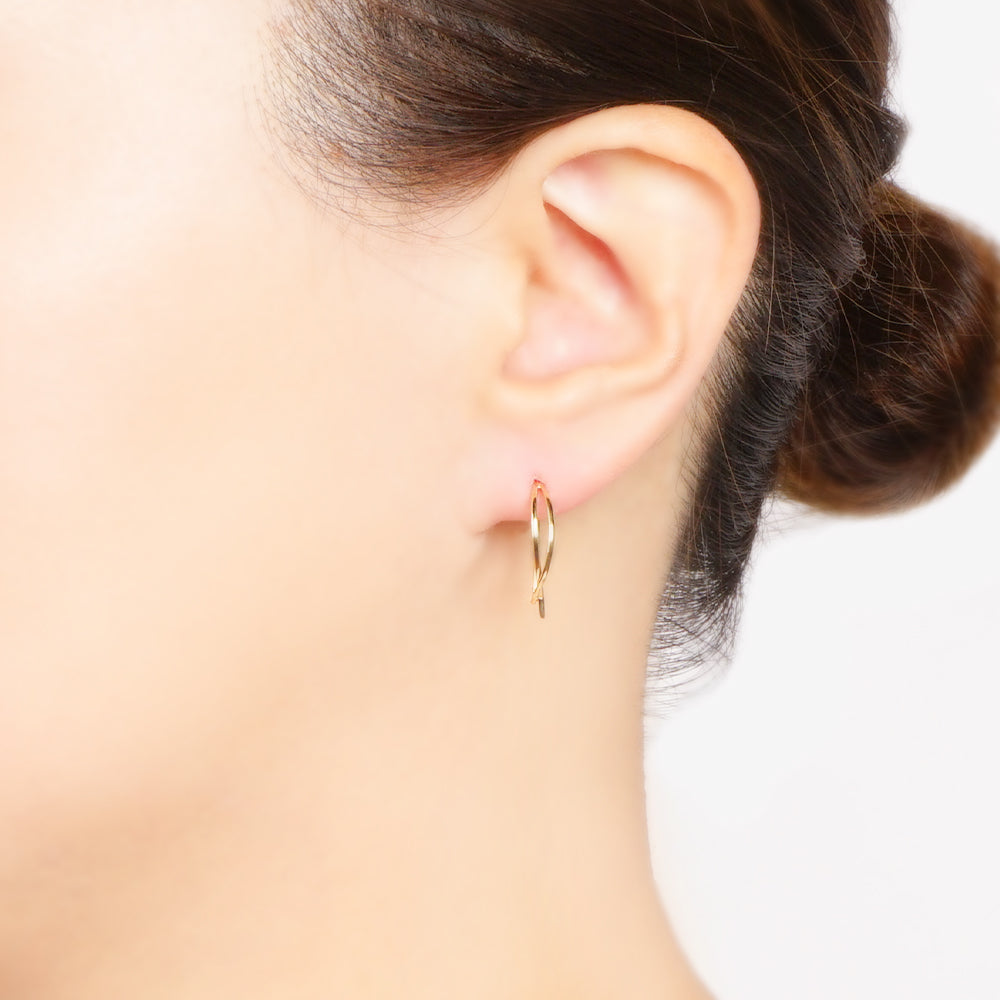 【NEW】【 金属アレルギー対応 】ステンレス ニュアンスデザイン フックピアス