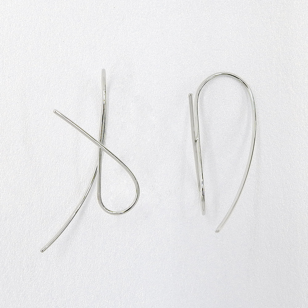 【NEW】【 金属アレルギー対応 】ステンレス ニュアンスデザイン ワイヤーピアス